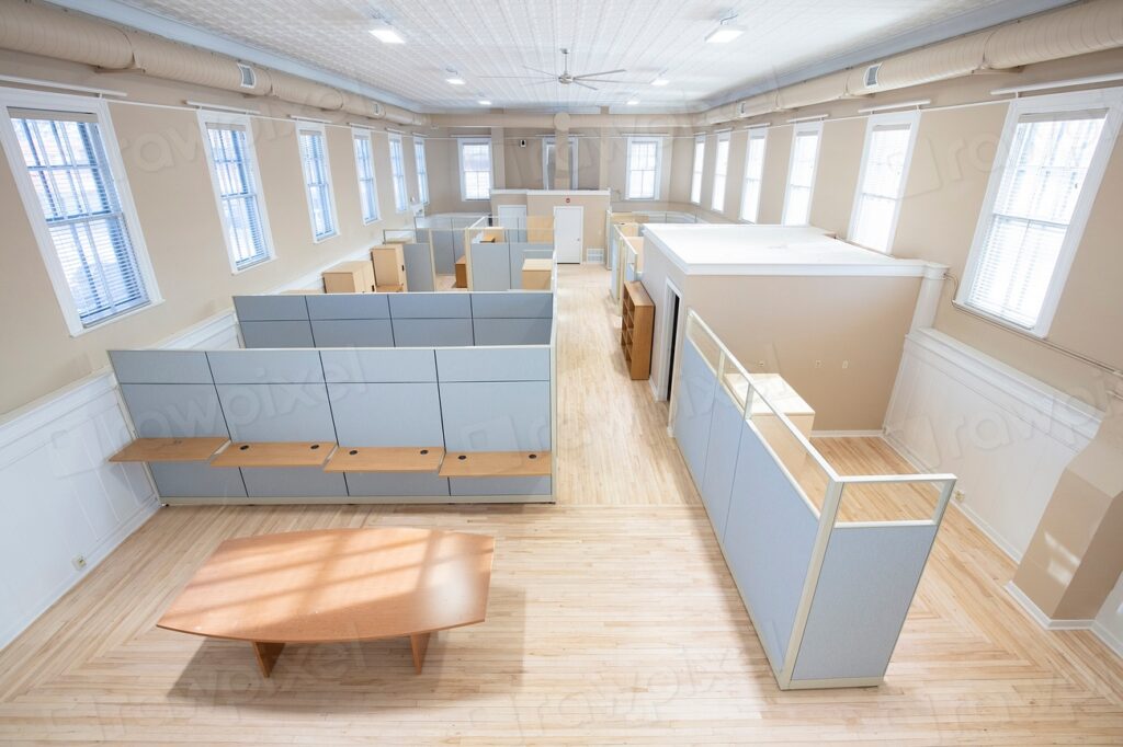 Canteen office space after renovation